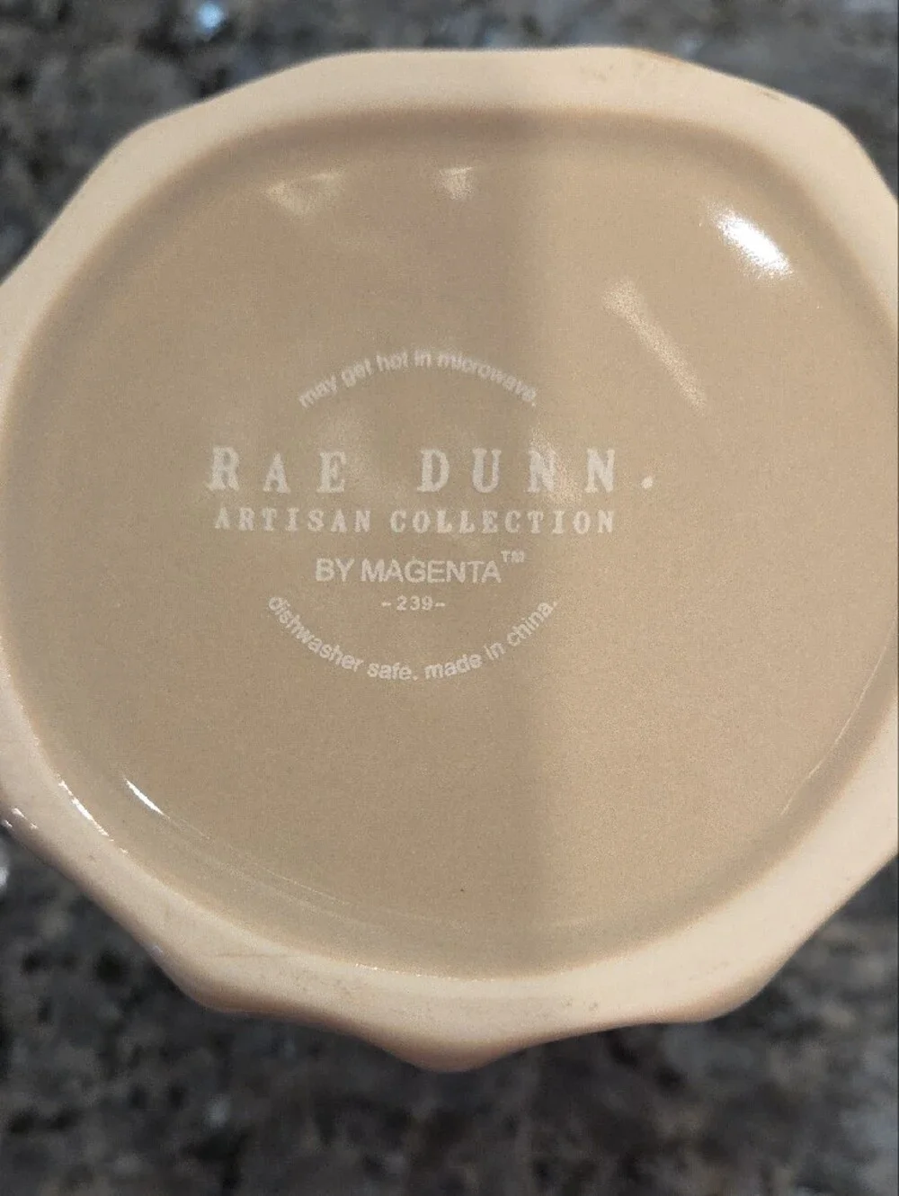 Rae Dunn COFFEE Mug in Taupe Ceramic